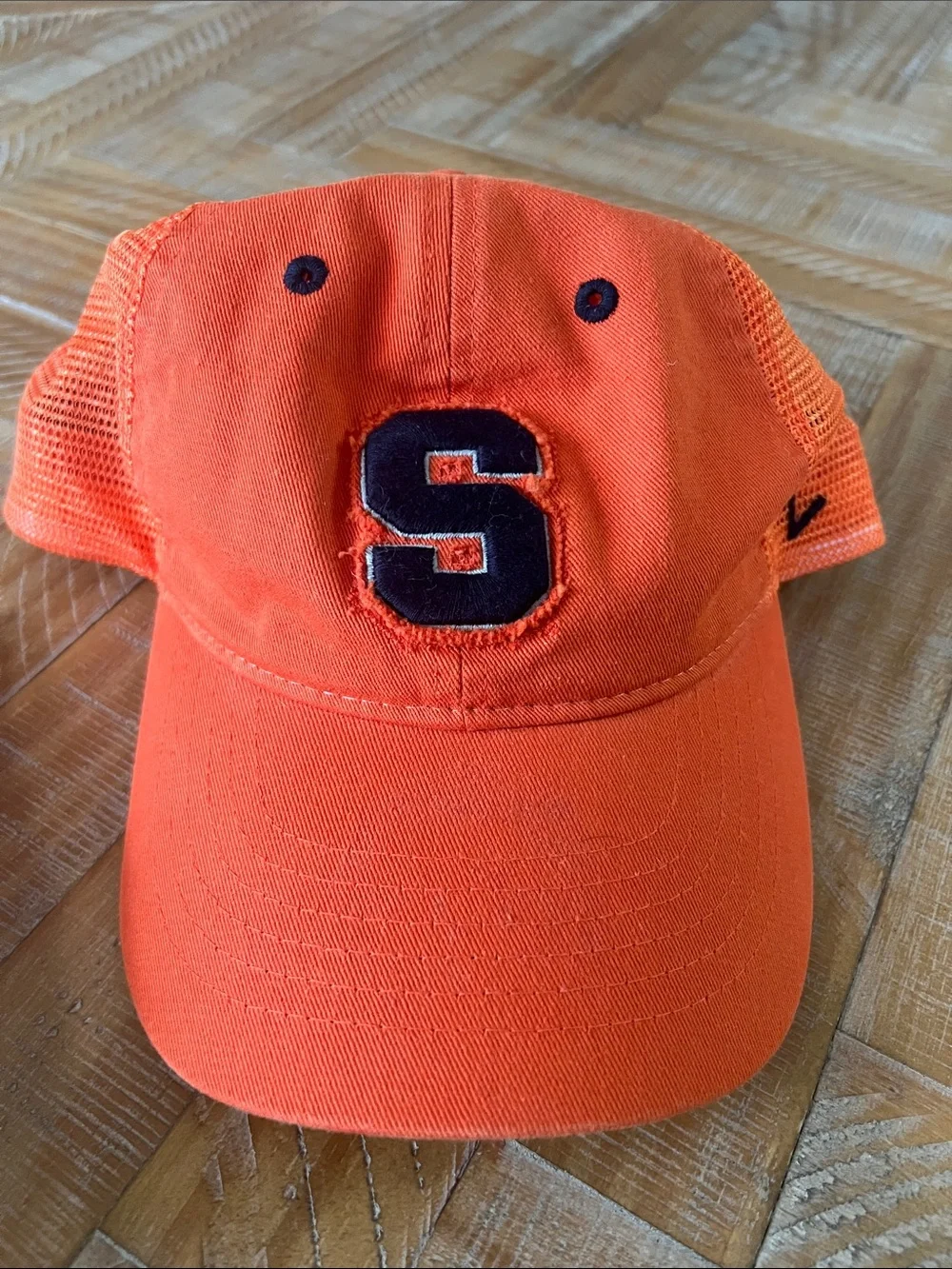 Zephyrs Orange Mesh Back Trucker Hat Syracuse
